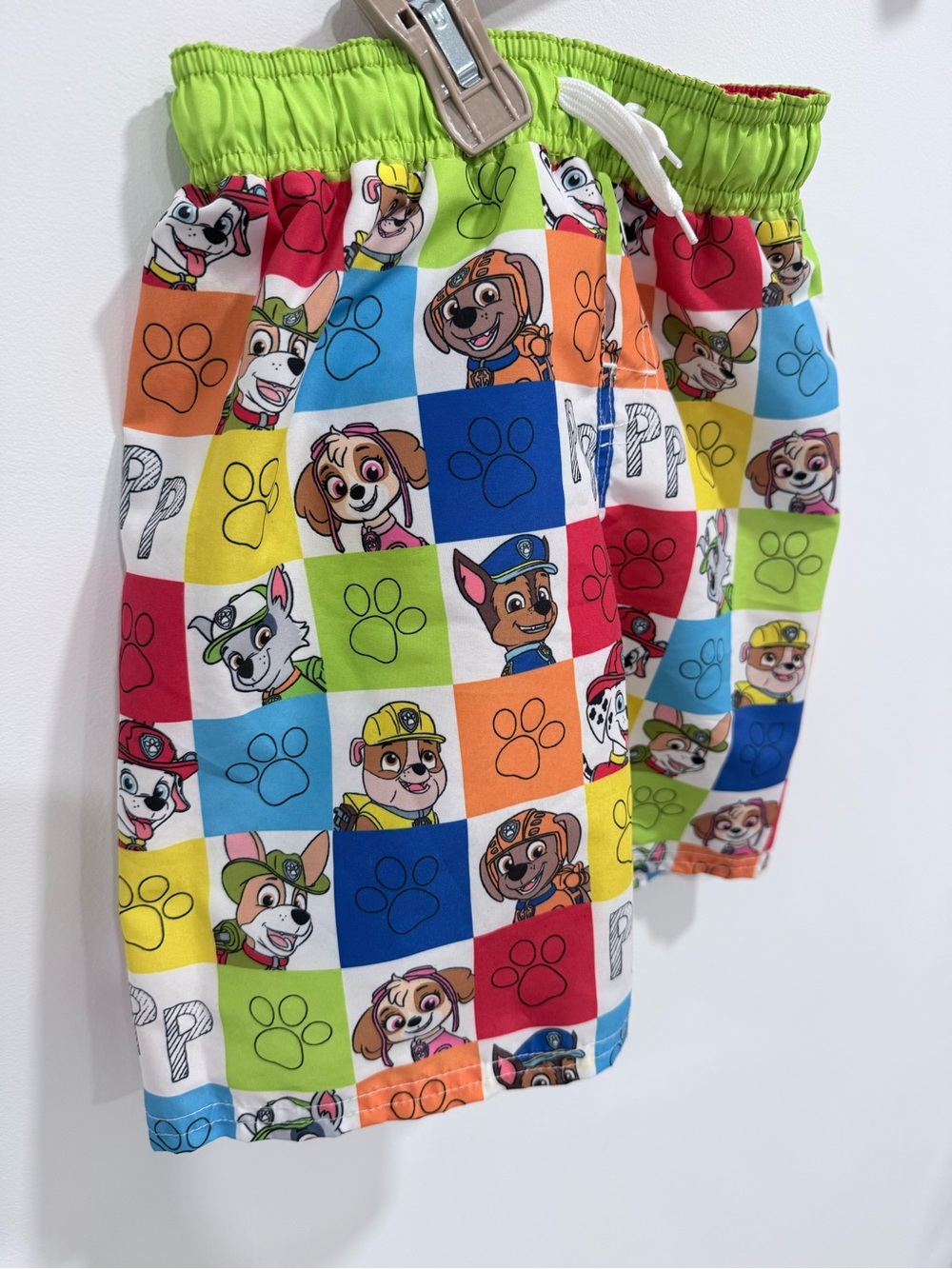 Nickelodeon Red and White Kids Swim Shorts with Character Liner - Picture 3 of 7